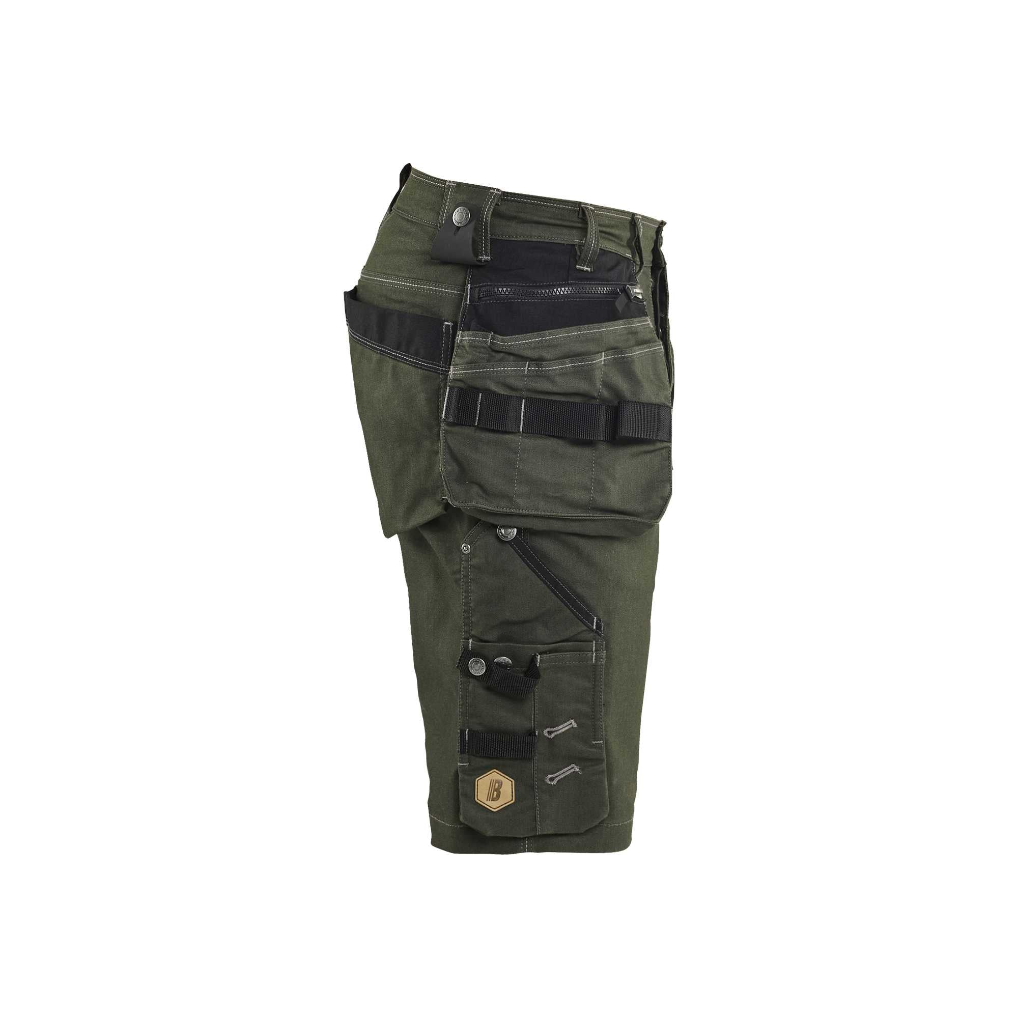 BLAKLADER 19921141 | Craftsman shorts stretch X1900 Work Shorts Men - Cordura Denim